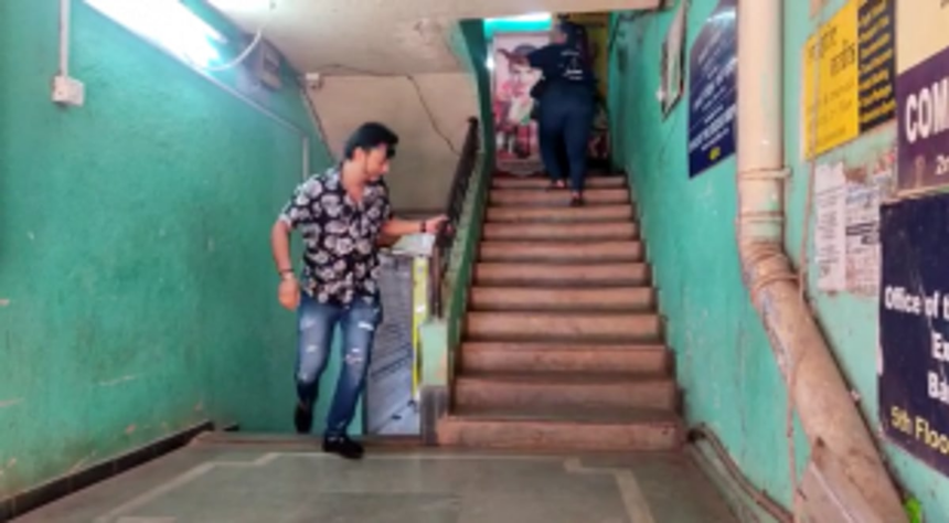 Non-Functional lift at Excise Office, Mapusa forces visitors to climb to the 5th floor