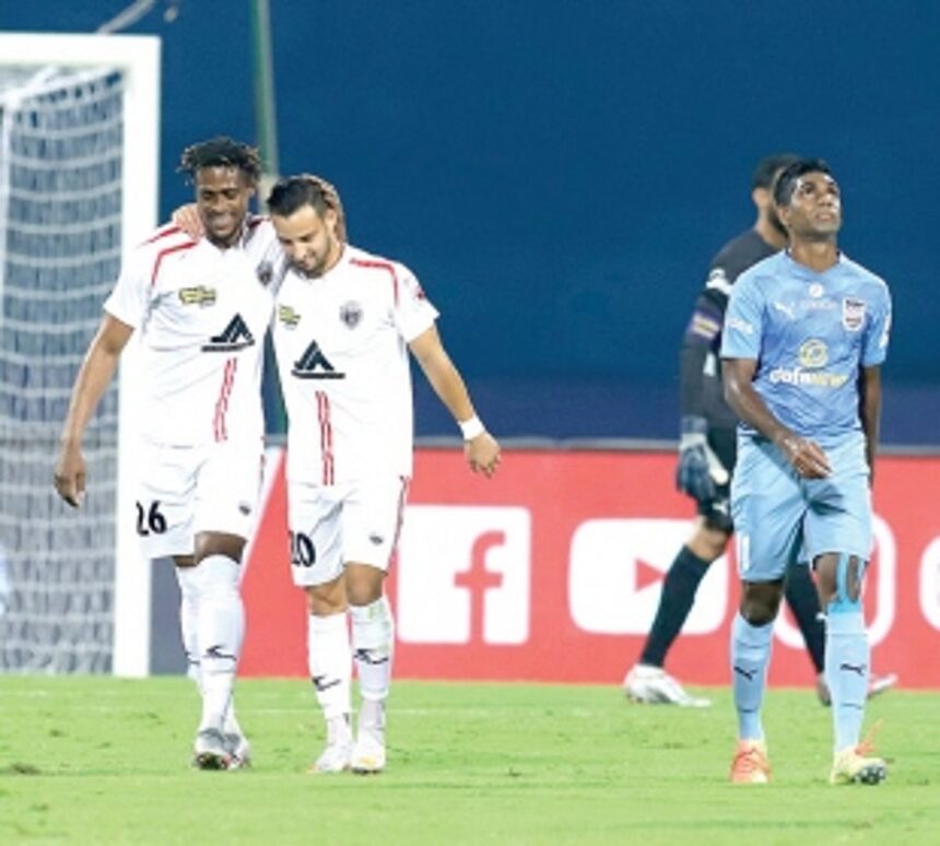 NorthEast end Mumbai unbeaten run 1 NorthEast end Mumbai unbeaten run