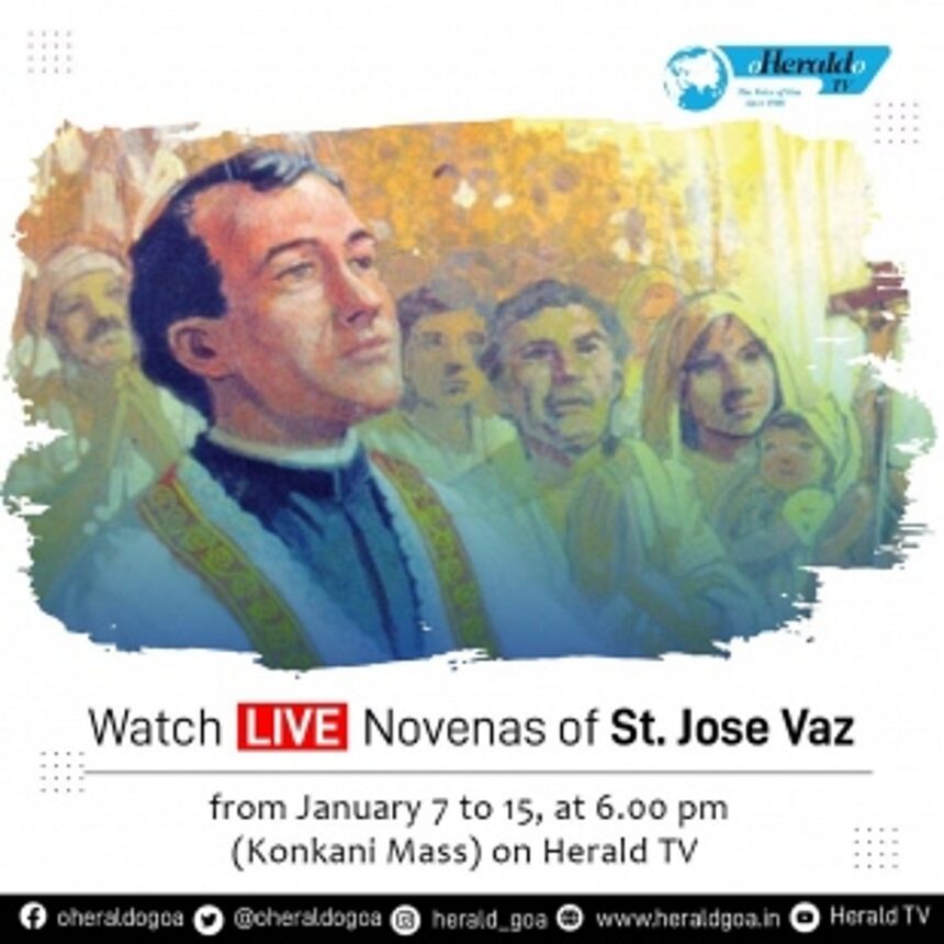 Novenas of St Joseph Vaz, Patron of the Archdiocese of Goa and Daman begin