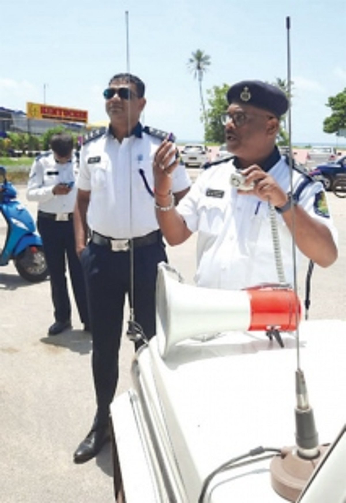 Now, Colva police launch megaphone-drive to promote road safety