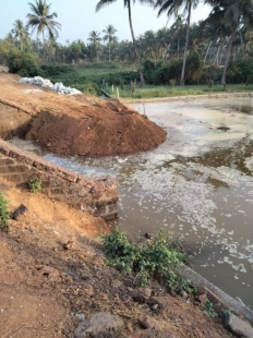Now, RVNL dumps mud into River Sal tributary, Velsao locals livid 1 Now, RVNL dumps mud into River Sal tributary, Velsao locals livid