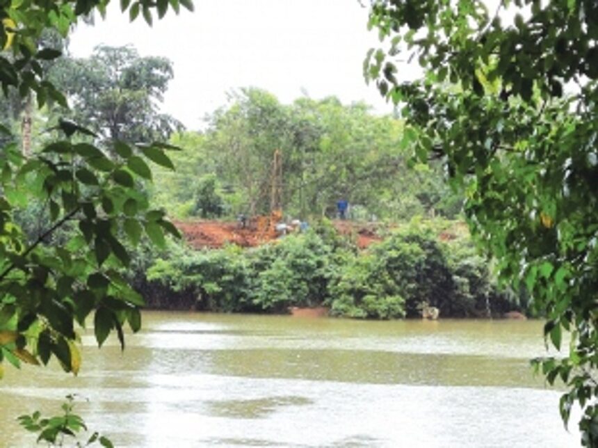 Now, Usgao-Ganjem villagers up in arms against bhandara planned on Khandepar river 1 Now, Usgao-Ganjem villagers up in arms against bhandara planned on Khandepar river