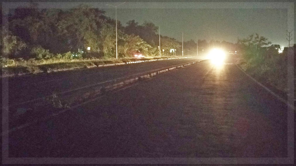 Nuvem stretch of Western
Bypass pitch dark