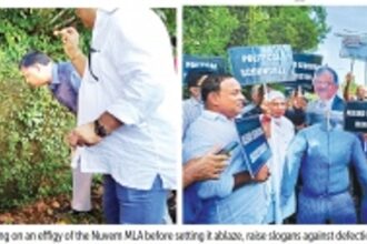 Nuvem voters unleash defection wrath with protest outside Aleixo’s house