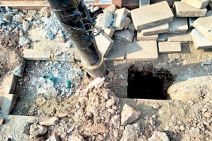 O Heraldo reportage pays off; dept directs contractor  to rectify error, lay new foundation for electric poles