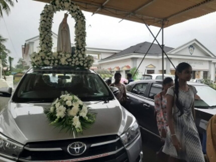 October Begins with Blessing of Our Lady of Fatima Statue by Legion Maria Group in Raia