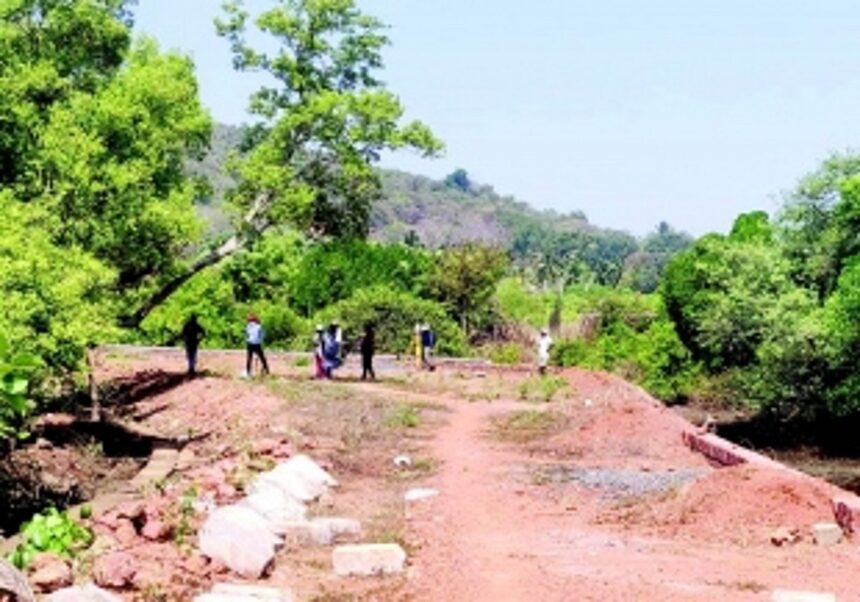 Officials inspect Candolim bundh amid allegations of environmental violations