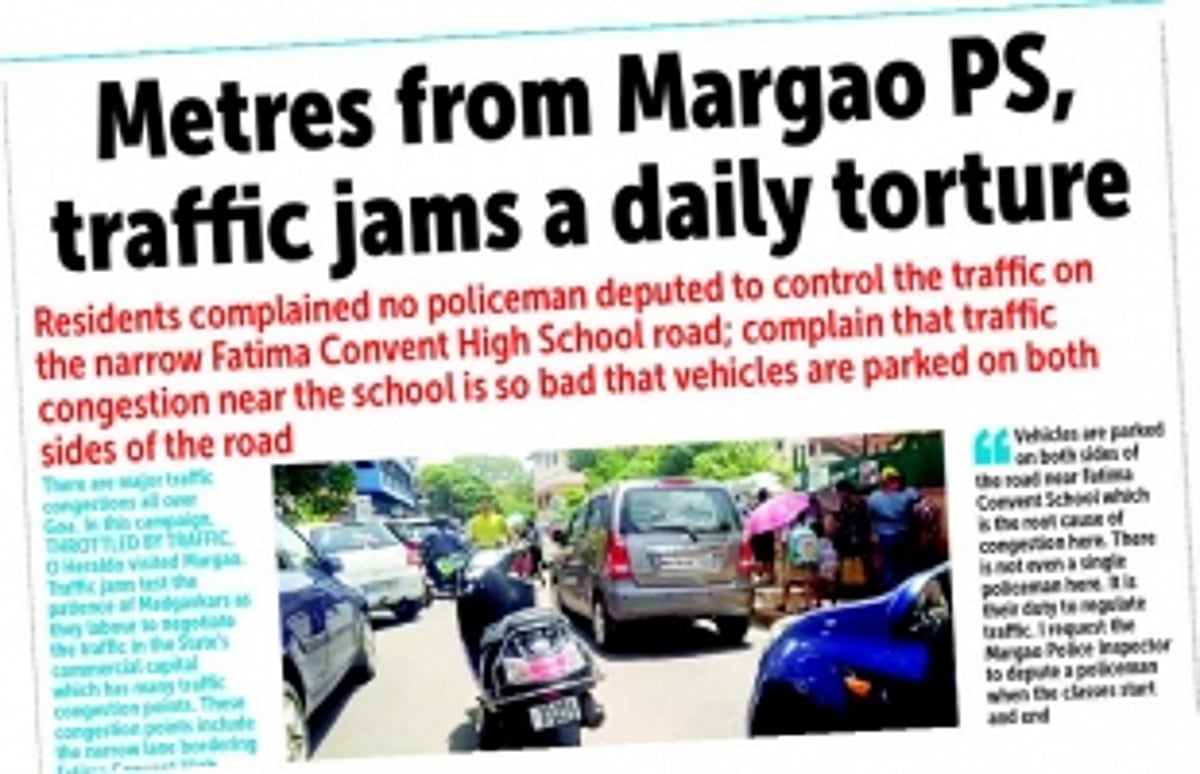 Officials to meet South Collector today to  keep a tab on Margao’s traffic congestion