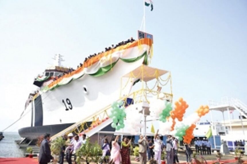 Offshore petrol vessel Sujith launched