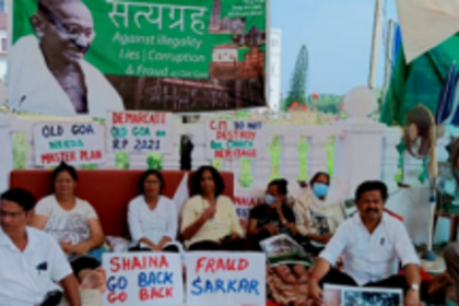 Old Goa protestors demand prompt govt action against the disputed project