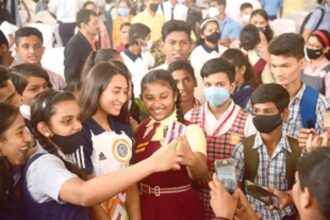 Olympian swimmer Maana Patel takes forward school visit campaign ‘Meet The Champions’ in Goa