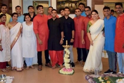 Onam celebrations with a traditional Sadhya