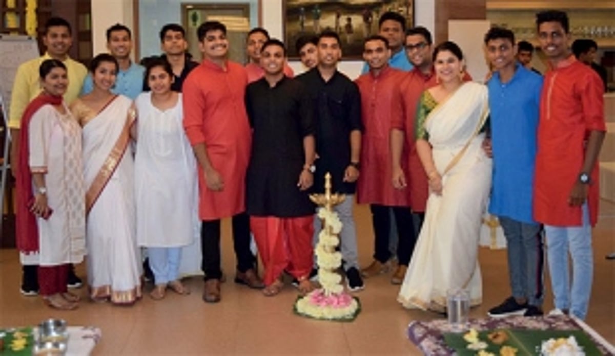 Onam celebrations with a traditional Sadhya