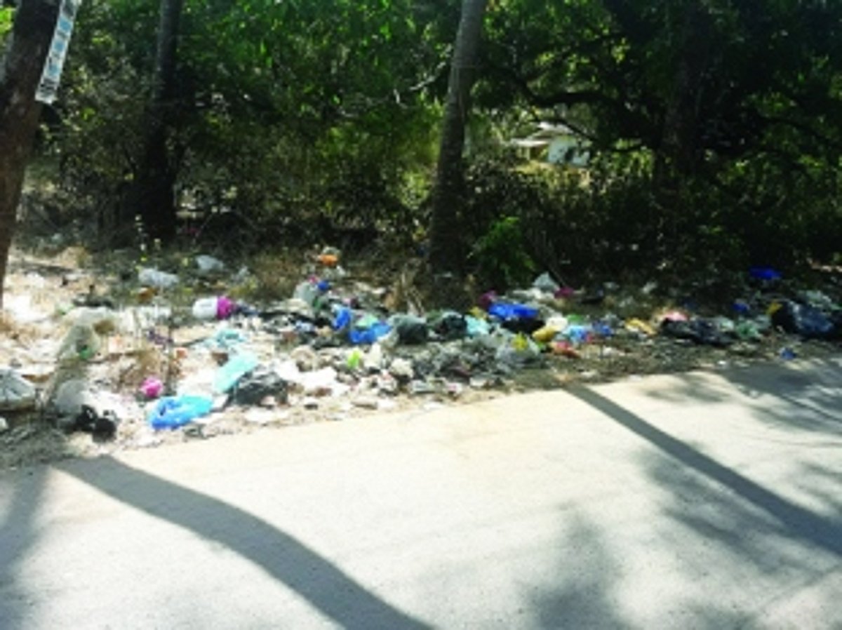 Once clean Siolim is one  big garbage dump yard now