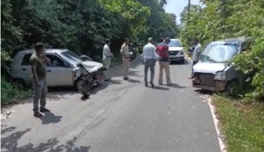 One driver and occupants injured in Shindole, Cortalim accident between two cars 1 One driver and occupants injured in Shindole, Cortalim accident between two cars