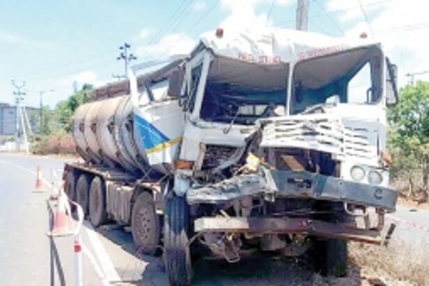 One injured as two tankers loaded with phosphoric acid collide at Dabolim