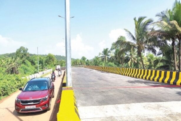 One lane of four-lane Oddar-Curchorem  bridge thrown open for traffic