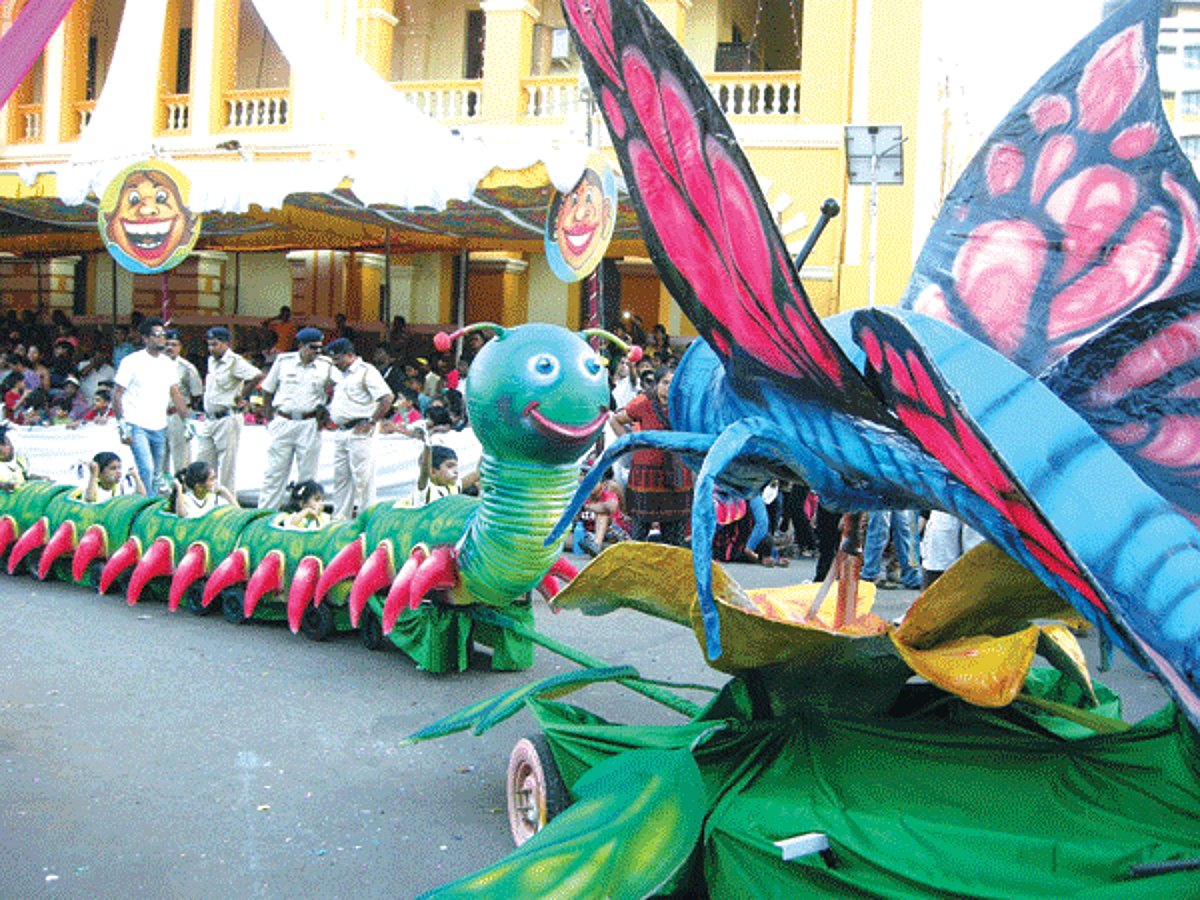 One of the participating floats at the Carnival festival in Margao on Sunday