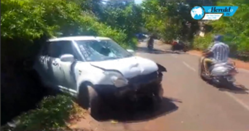 One person injured in a hit and run case at Bambolim highway intersection