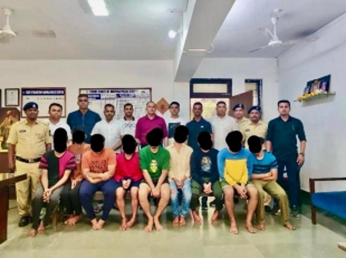 Online gaming racket busted at Mapusa, 9 arrested