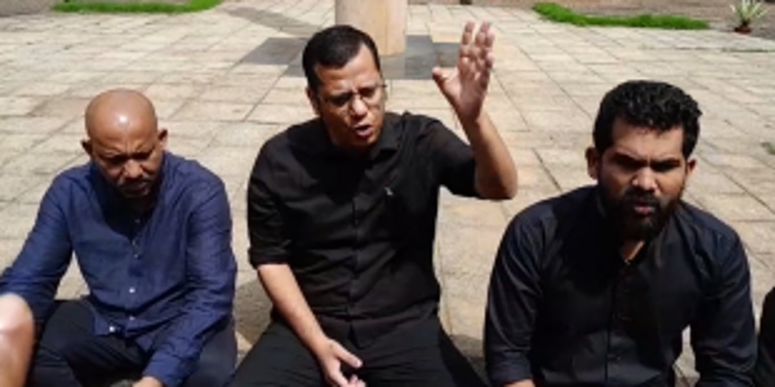 Opposition Protest Outside Assembly Complex After Speaker Refuses Discussion On Manipur Issue