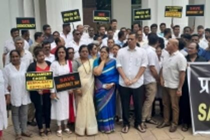 Opposition Strongly Protests Suspension of 142 MPs, Accuses BJP of Silencing Dissent and Undermining Democracy