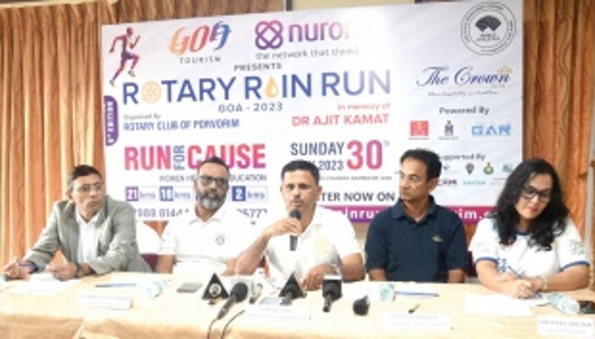 Over 1000 for Rotary Rain Run