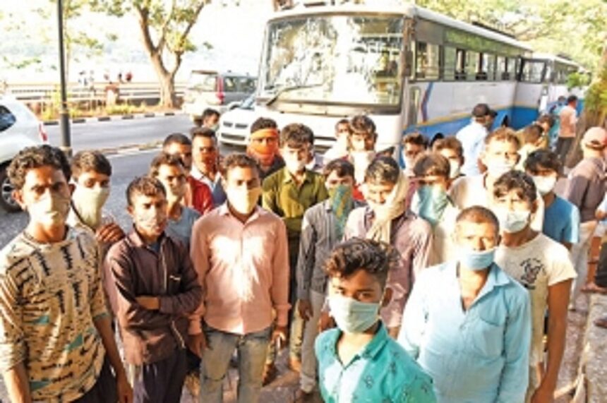 Over 130 non-Goans transported back to their home States by KTC 1 Over 130 non-Goans transported back to their home States by KTC