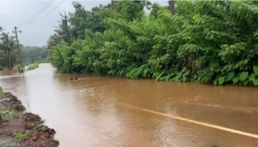 Overflowing of Ragada River blocks access to Shel Melavli