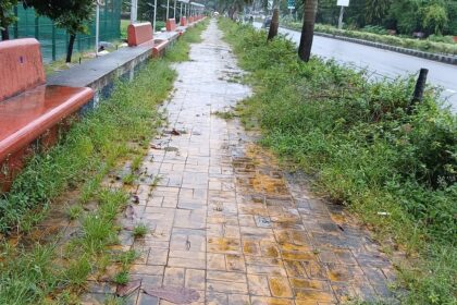 Overgrown Vegetation Along Fatorda Footpath Poses Risk to Pedestrians