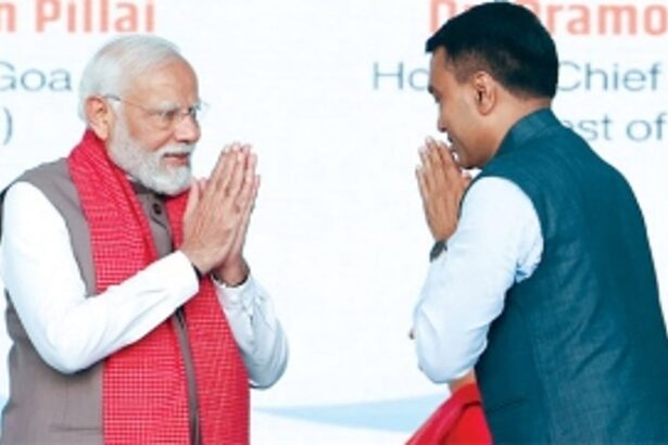 PM Modi lauds ‘saturation of schemes’ in Goa, avoids political rhetoric at rally