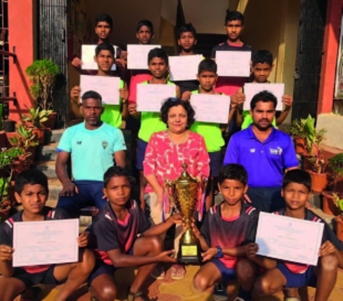 PM Shri Government High School, Morpirla, emerged champions