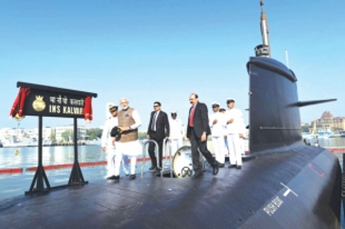 PM commissions submarine Kalvari