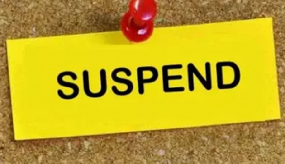 PSI suspended for  misconduct, forgery