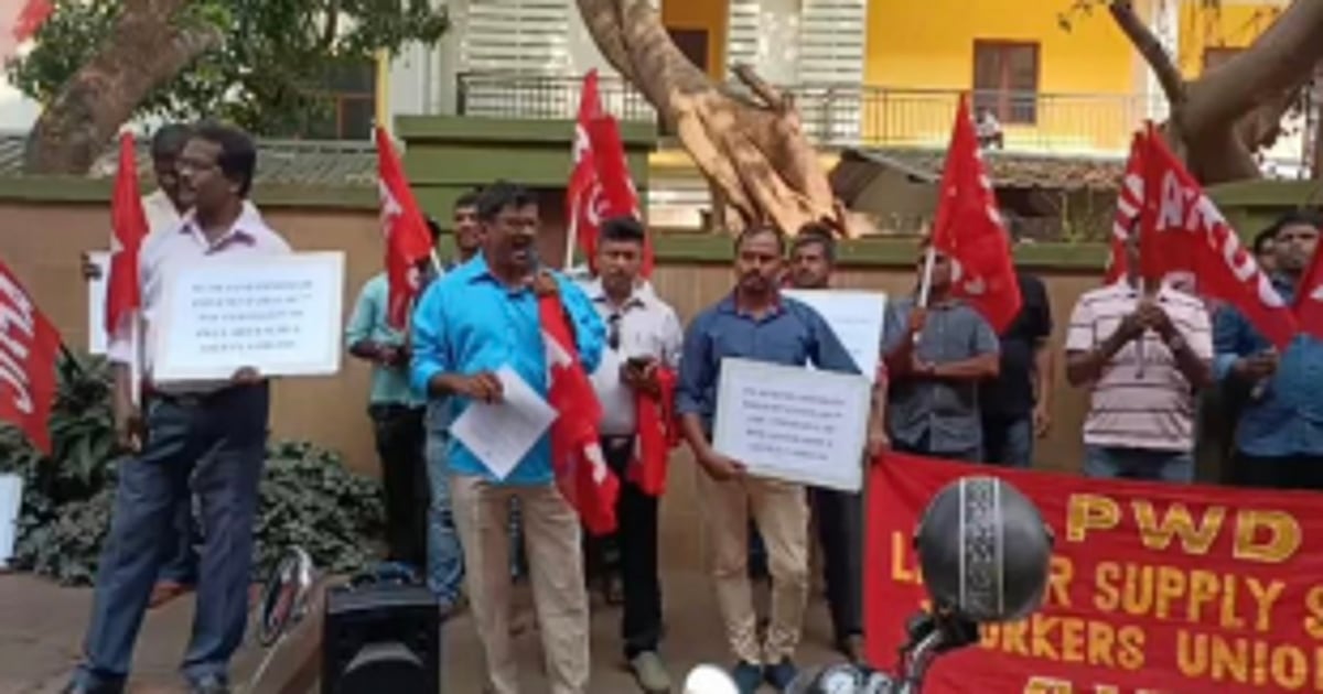 PWD contract workers  demand implementation  of 7th Pay Commission
