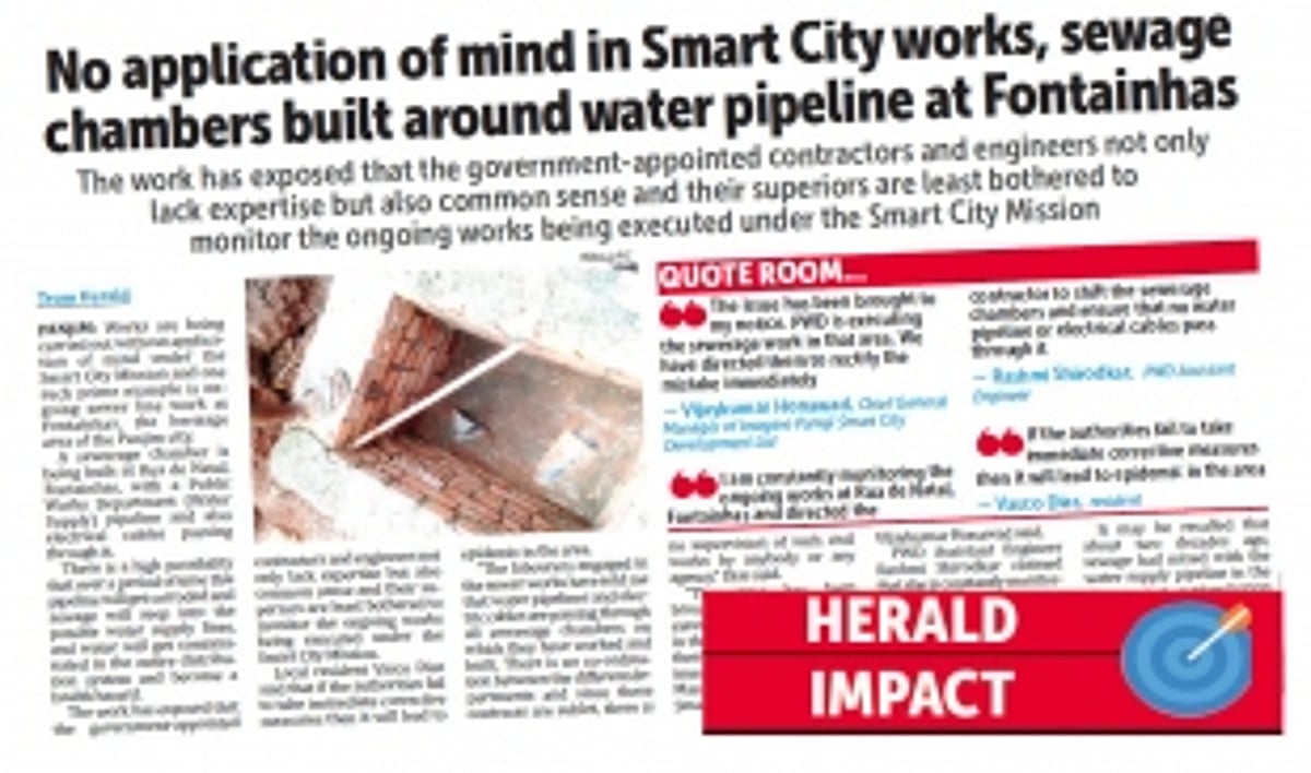 PWD swings into action, shifts  water pipeline from sewage chambers