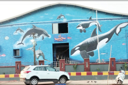 Painting of fish market walls not thought through