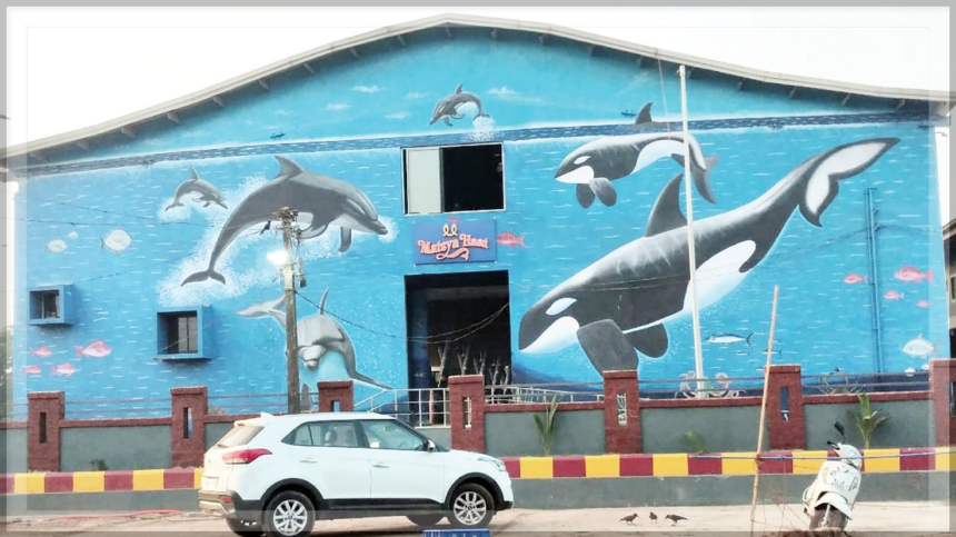 Painting of fish market walls not thought through 1 Painting of fish market walls not thought through