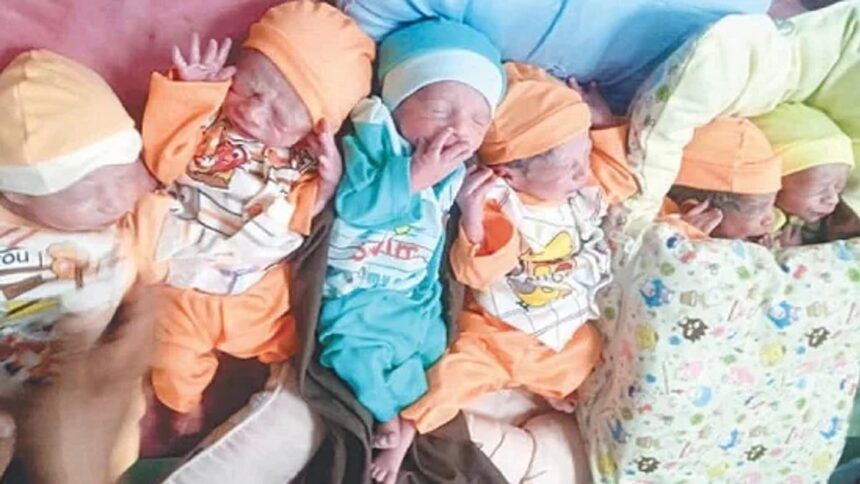 Pakistani Woman Gives Birth to Sextuplets in One Hour 1 Pakistani Woman Gives Birth to Sextuplets in One Hour