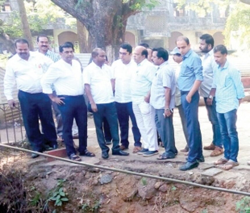 Palyekar inspects development works