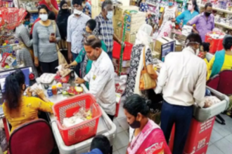 Panic buying leads to  increased basket sales