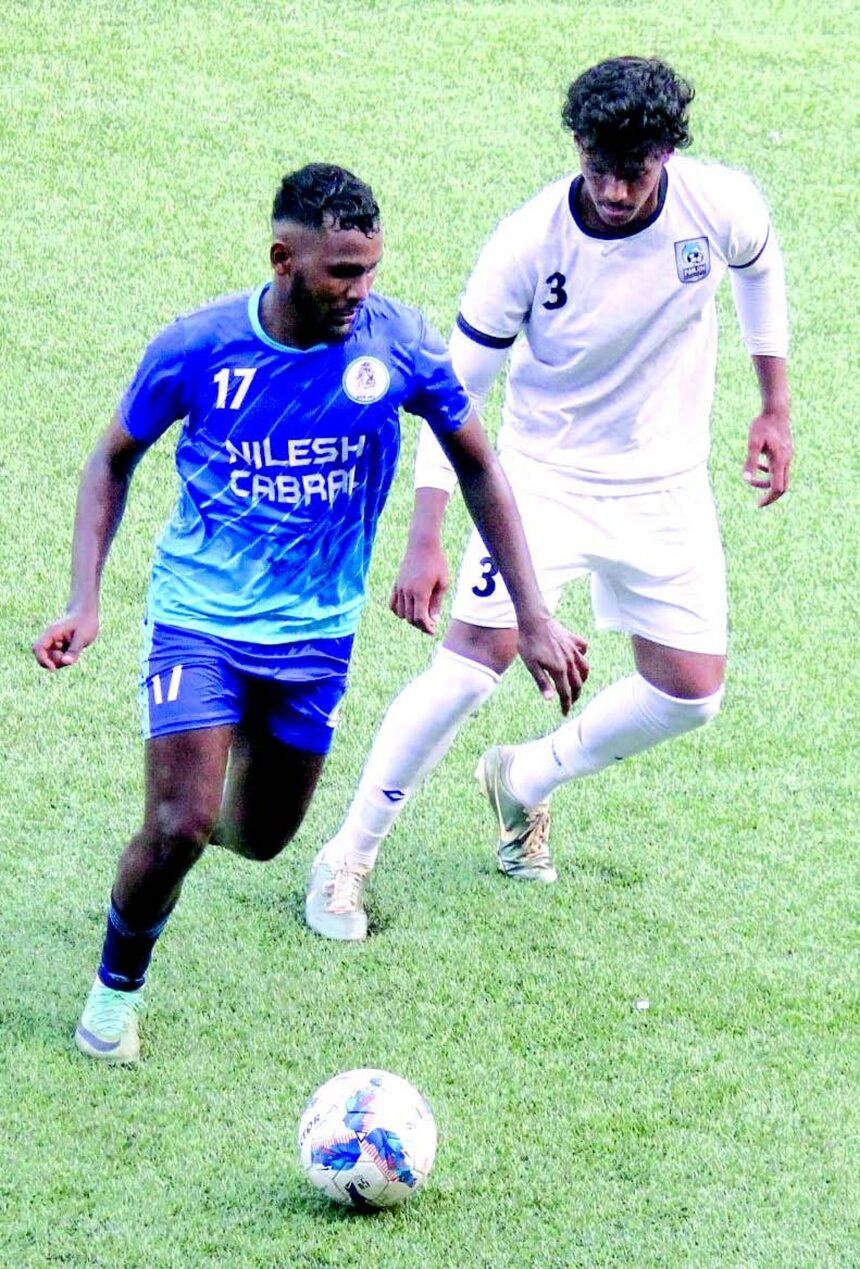 Panjim Footballers rally to hold Guardian Angel SC 1 Panjim Footballers rally to
hold Guardian Angel SC
