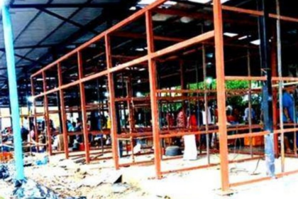Panjim Meat Vendors Get Relief as Temporary Market Sheds Near Completion
