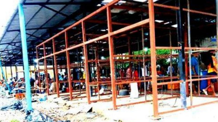 Panjim Meat Vendors Get Relief as Temporary Market Sheds Near Completion 1 Panjim Meat Vendors Get Relief as Temporary Market Sheds Near Completion