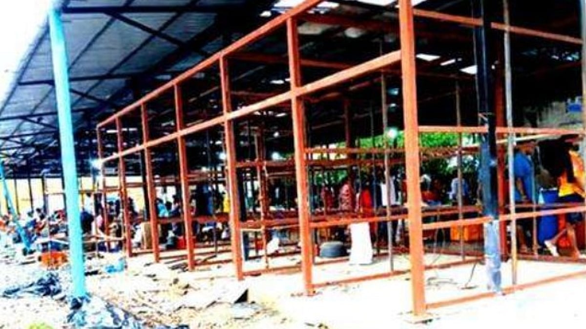 Panjim Meat Vendors Get Relief as Temporary Market Sheds Near Completion