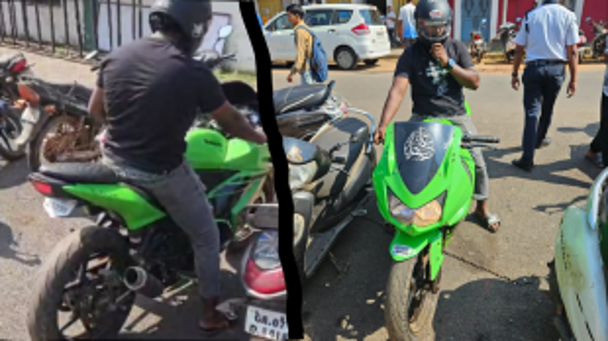 Panjim Traffic Cell Takes Action Against Noise Menace: Impounds Motorcycle with Modified Exhaust