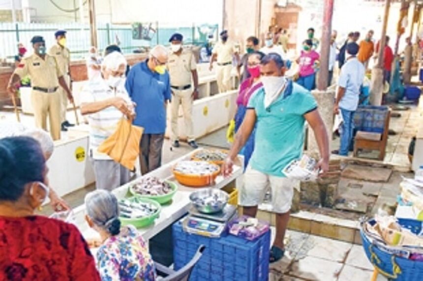 Panjim fish market reopens