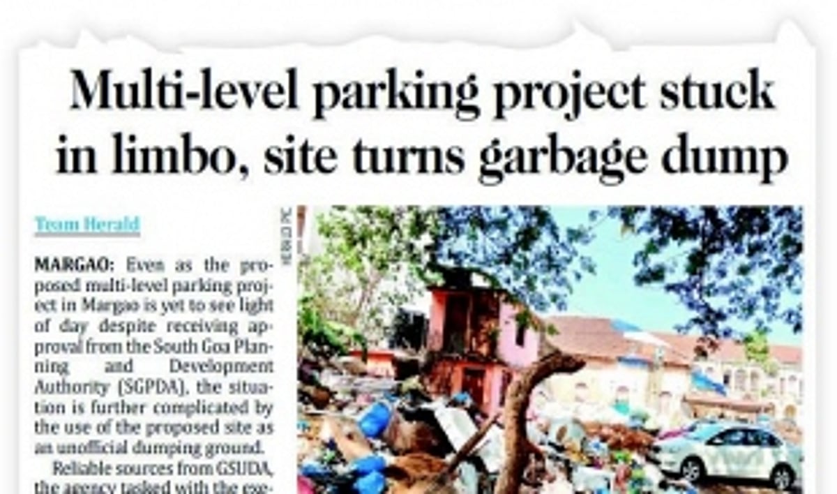 Parking project awaits govt approval as Margao’s traffic mess worsens