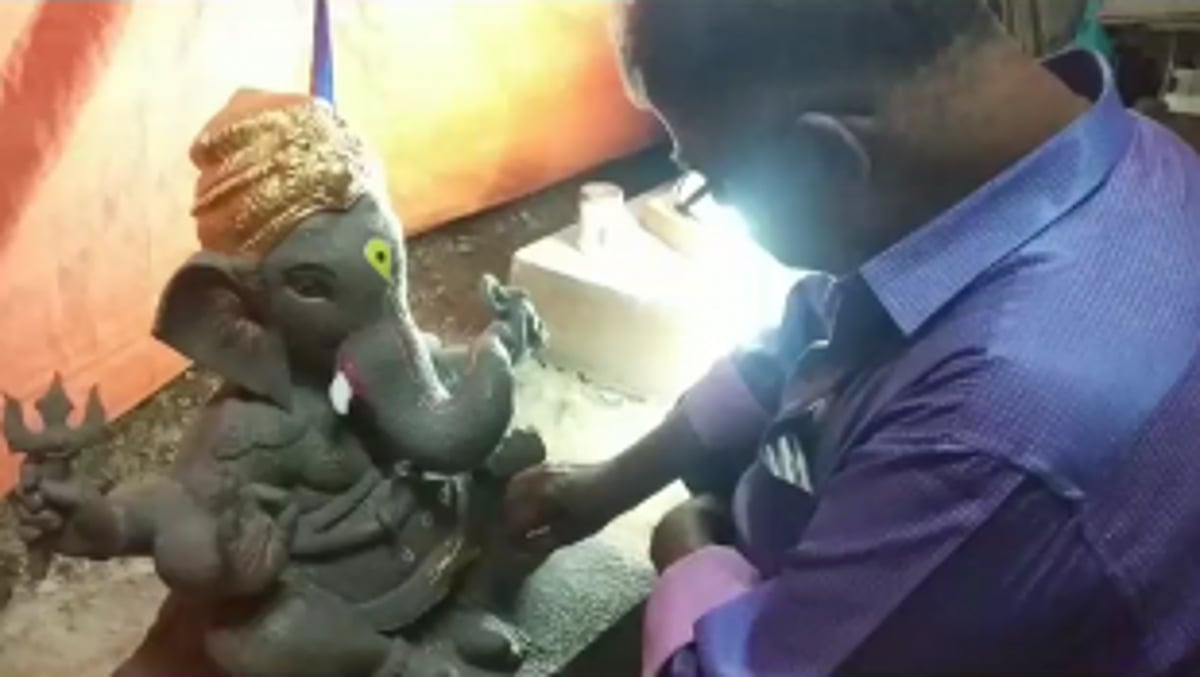 Parsem's artistic community urges govt. support amid transition to eco-friendly Ganesh idols