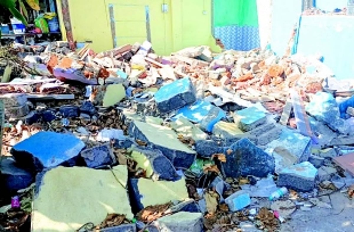 Partial demolition in Funnel Zone sparks anger and protests among residents in Dabolim
